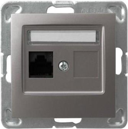 Attēls no Ospel Gniazdo komputerowe Impresja pojedyncze RJ45 5e tytan (GPK-1Y/K/m/23)