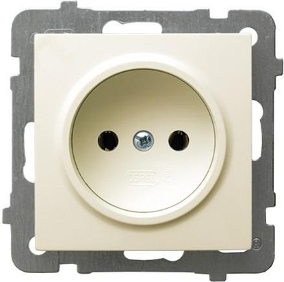 Picture of Ospel Gniazdo pojedyncze 16A ecru (GP-1G/m/27)