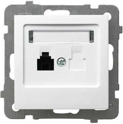 Attēls no Ospel Gniazdo pojedyncze AS telefoniczne biay (GPT-1G/m/00)