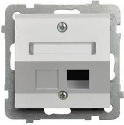 Attēls no Ospel Obudowa gniazda komputerowego AS pojedynczego biaa (GPK-1GS/p/00)