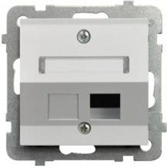 Picture of Ospel Obudowa gniazda komputerowego AS pojedynczego biaa (GPK-1GS/p/00)