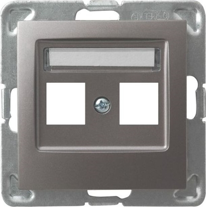 Picture of Ospel Obudowa Gniazda Komputerowego Podwójna Ecru AS OSPEL