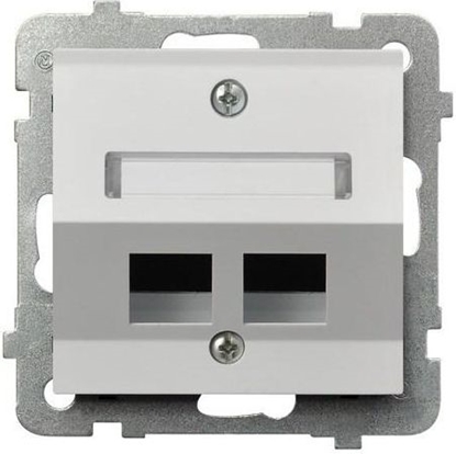 Picture of Ospel Obudowa gniazda podwójnego komputerowego AS skona biaa (GPK-2GS/p/00)