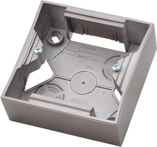 Picture of Ospel Puszka natynkowa Impresja 1-krotna tytan (PNP-1Y/23)