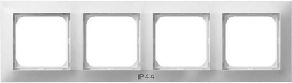 Picture of Ospel Ramka poczwórna Impresja do czników IP-44 biay (RH-4Y/00)