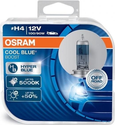 Attēls no Osram Automobilinės lemputės Osram Cool Blue Boost H4, 100/90W, 2 vnt.