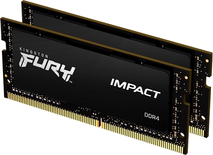 Изображение Pamięć do laptopa Kingston Fury Impact, SODIMM, DDR4, 64 GB, 3200 MHz, CL20 (KF432S20IBK2/64)
