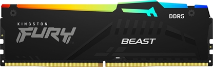 Attēls no Pamięć Kingston Fury Beast RGB, DDR5, 16 GB, 5600MHz, CL40 (KF556C40BBA-16)