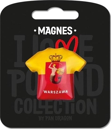 Attēls no Pan Dragon Magnes I love Poland Warszawa ILP-MAG-B-WAR-16