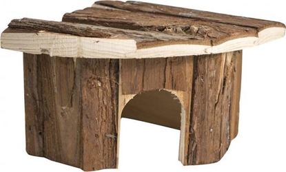 Attēls no Panama Pet Domek narożny dla gryzoni, drewniany, 15x15x11cm