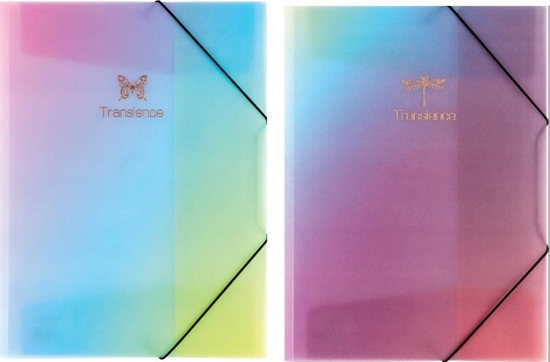 Picture of Panta Plast Teczka na gumk A4 glitter rainbow mix 88304