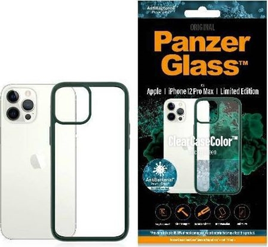 Picture of PanzerGlass Etui ClearCase do iPhone 12 Pro Max Racing Green Antibacterial