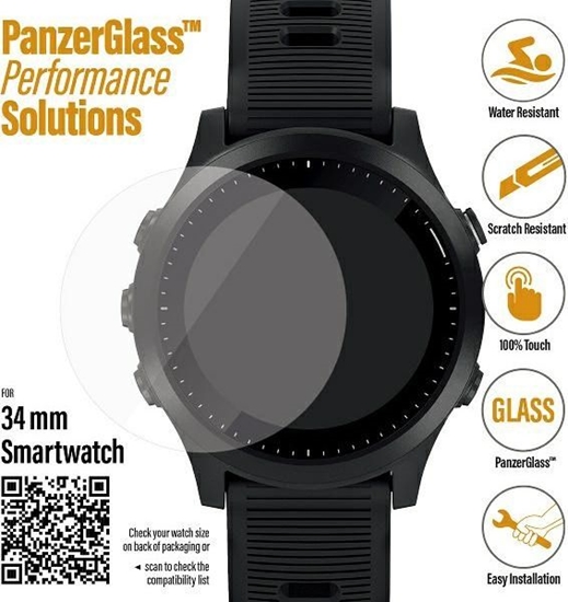 Picture of PanzerGlass Szko hartowane Galaxy Watch 3 34mm Garmin Forerunner 645/645 Music/Fossil Q Venture Gen 4/Skagen Falster 2"