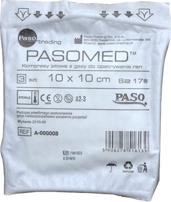 Attēls no Paso-trading Kompresy jaowe 10 x 10 cm 3 szt.