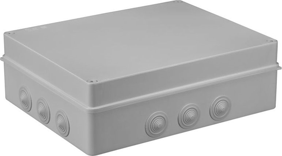 Picture of Pawbol sp. z o.o. Puszka n/t hermetyczna 380x300x120 12 dawików IP55 szara S-BOX 706