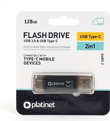 Picture of Platinet C-Depo Flash Drive USB 3.0 + Type-C 128GB