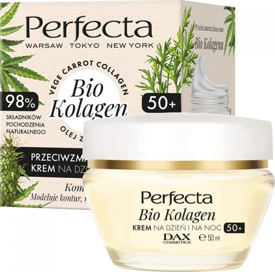 Picture of Perfecta Bio Kolagen 50+ przeciwzmarszczkowy krem na dzie i na noc 50ml