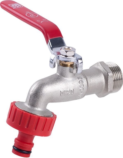 Picture of Perfexim Zawór kulowy czerpalny DN15 z dawikiem z szybkozczk do wa PHA-009 (01-009-0150-000)