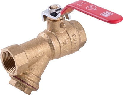 Picture of Perfexim Zawór kulowy wodny WW DN20 z filtrem typ ciki PHA-006 G3/4 (01-006-0200-000)