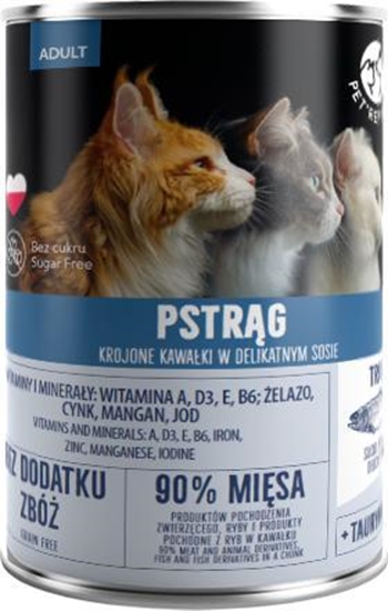 Picture of Pet Republic Kawaki pstrga w sosie dla kota 400g