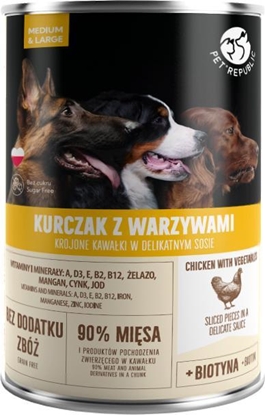 Picture of Pet Republic PIES puszka KURCZAK WARZYWA sos /8 1250g