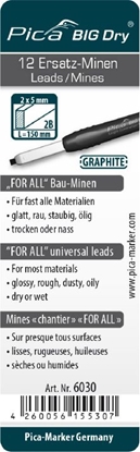 Picture of PICA PICA WKADY WYMIENNE GRAFITOWE DO BIG DRY PICA6030