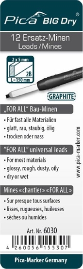 Picture of PICA PICA WKADY WYMIENNE GRAFITOWE DO BIG DRY PICA6030