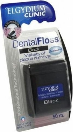 Изображение Pierre Fabre Ni dentystyczna Elgydium Dentalfloss czarna 50m