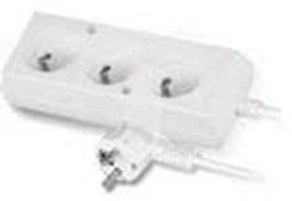 Picture of Plastrol Przeduacz 3-gniazda z/u 10A 3m biay PS-370 (W-97474)
