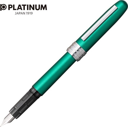Picture of Platinum Pióro wieczne Platinum Plaisir Teal Green, F, zielone matowe