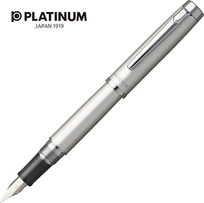 Picture of Platinum Pióro wieczne PLATINUM Proycon Luster Satin Silver, F, srebrne
