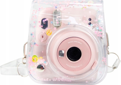 Attēls no Pokrowiec LoveInstant Do Fujifilm Instax Mini 11 / Przezroczysty Róowe Cekiny