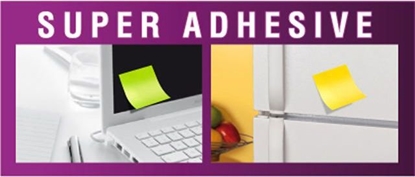 Picture of Post-it Bloczki samoprzylepne Super Sticky óte, kostka 76x76mm 350 kartek (3M0507)