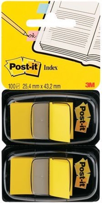 Picture of Post-it Zakadka indeksujca 680-Y2EU, 25mmx43mm, óty, 2 x 50sztuk (3M0835)