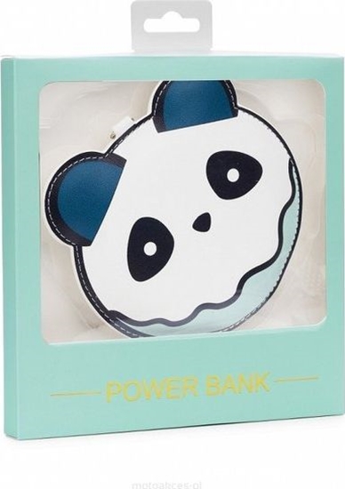 Picture of Powerbank Babaco Brelok Panda 2200mAh Biao-niebieski