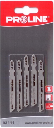 Attēls no Pro-Line Brzeszczoty do wyrzynarki do metalu HSS L=50mm typ T 5szt. - 93111