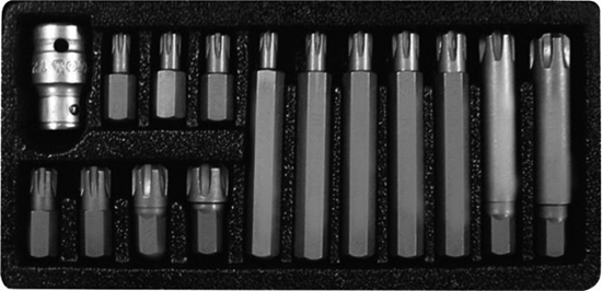 Picture of Pro-Line Zestaw bitów 3/8" 1/2" Ribe Torx 42 elementy (10747)