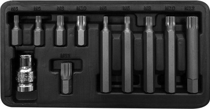 Attēls no Pro-Line Zestaw bitów 3/8" Spline M5-M12 11 elementów (10744)