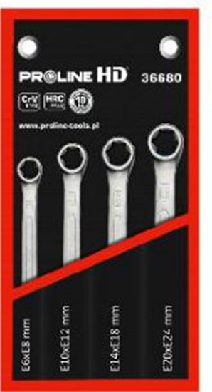 Picture of Pro-Line Zestaw kluczy oczkowych dwustronnych torx E6-E24 4szt. (36680)