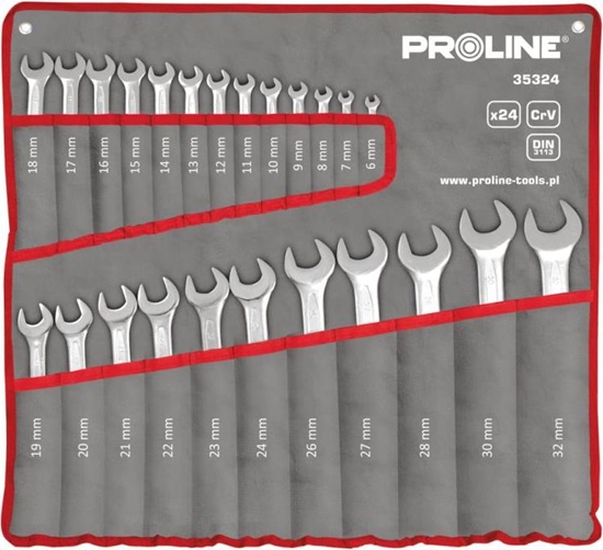 Picture of Pro-Line Zestaw kluczy pasko-oczkowych 6-32mm 24szt. (35324)