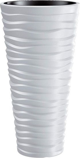 Изображение Prosperplast Doniczka z wkadem Sand Slim DPSA400 biaa