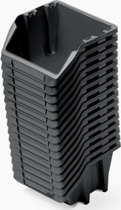 Attēls no Prosperplast KUWETY 4 BINEER SHORT 16 SZT. CZARNE 234x77x92mm KBISS10-S411