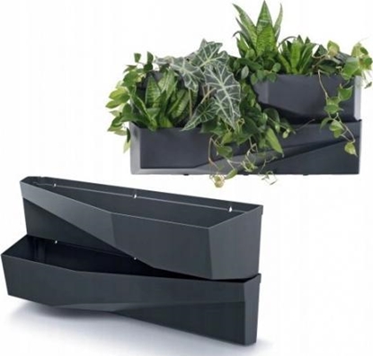 Attēls no Prosperplast Kwietnik ogród wertykalny 4 set anracyt