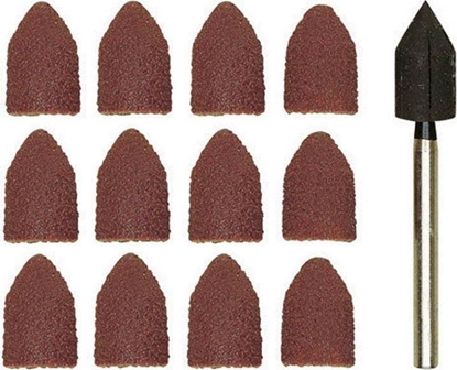 Picture of Proxxon Kapturki szlifierskie 9x13 Proxxon gr 80, 150 korund + trzpie [11 cz]