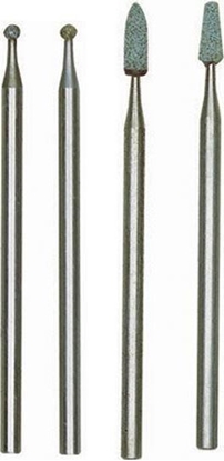 Attēls no Proxxon Glass Engraving Bit Set MICROMOT 28920 – 4 pcs, diamond & silicon carbide