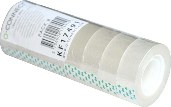 Picture of QConnect Tama biurowa 18mm x 30m transparentna 8 szt