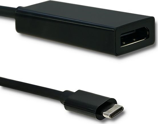 Picture of Adapter USB Qoltec USB-C - DisplayPort Czarny  (50377)