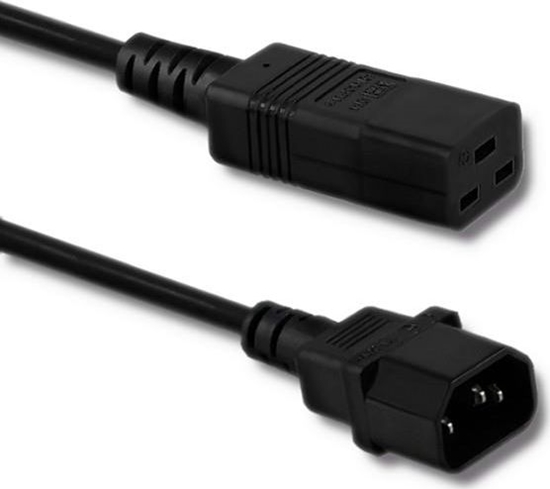 Изображение Kabel zasilajcy Qoltec Kabel zasilajcy Qoltec do UPS | C14/C19 | 2m