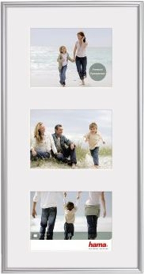 Picture of Ramka Hama GALERIA MADRID SREBRNA, 3 ZDJCIA 13 X18, 25 X 55 CM