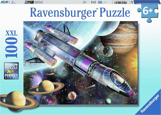 Изображение Ravensburger Puzzle 100 Misja w kosmosie XXL